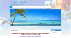 Desktop Screenshot of dovolenanamiru.com